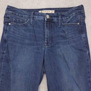 Athleta Sculptek jeans Womens Size 4 Dark Tapered Leg Skinny Stretch Performance